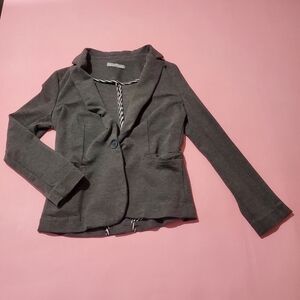 Totally Y2K Vintage 2000s 00s Knit Suit Jacket with Pockets Professional Work
